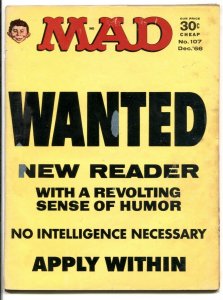 MAD Magazine #107 1966-Wanted cover- low grade