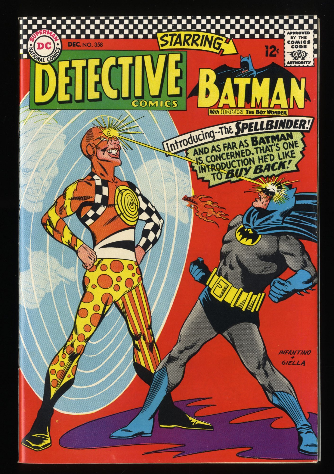 Detective Comics #358 VF+  White Pages 1st Appearance Spellbinder! |  Comic Books - Silver Age, DC Comics, Batman, Superhero / HipComic