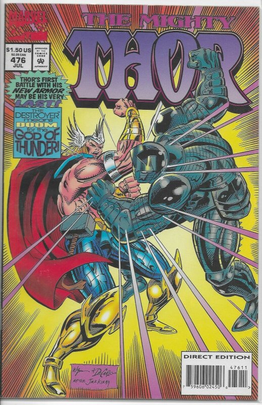 Thor V1 #451-463,476-479,488-491,497-500 ++ Thunderstrike, comic book lot of 46