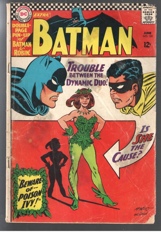 BATMAN 181 GD 2.0 1st APP POISON IVY! AFFORDABLE!