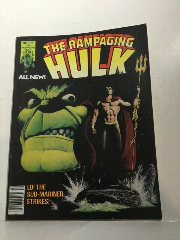 The Rampaging Hulk 5 Nm Near Mint Marvel Magazine