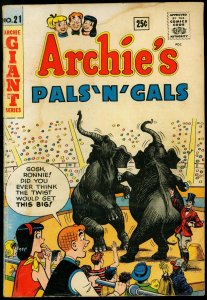 Archie's Pals 'N' Gals #21  1962 - Archie  -P/FR - Comic Book