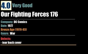 Our Fighting Forces 176 (1977) VG Bronze Age DC War Comics