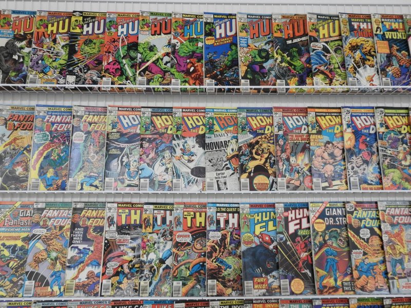 Huge Lot 190+ Low Grade Mostly Bronze Comics W/ Hulk, Thor, +More see desc