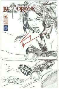 Bloodrayne: Lycan Rex #1 Greg Horn Sketch [SIGNED by TROY WALL with COA] - 2005