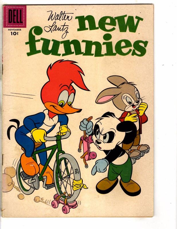 Walter Lantz New Funnies # 249 VG 1957 Dell Comic Book Woody Woodpecker J275