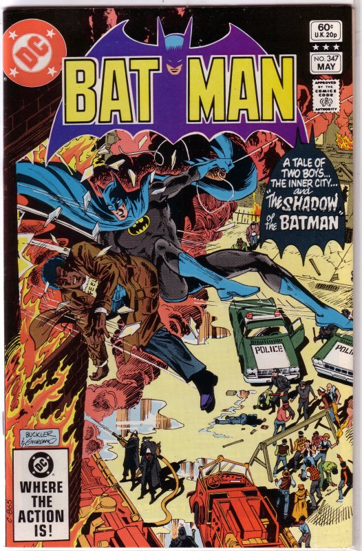 Batman   vol. 1   #347 FN Slifer/von Eeden, Buckler cover