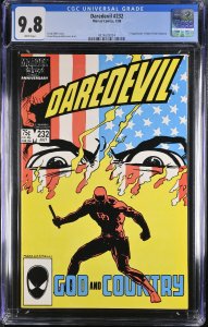 DAREDEVIL #232 CGC 9.8 1986-Born Again story line-Marvel-comic book 4376335024