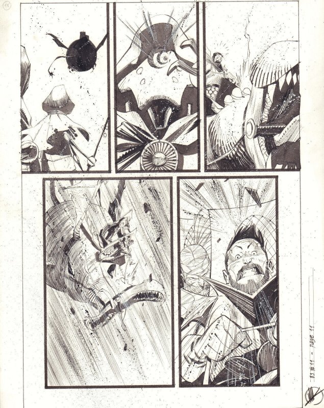 Black Science #11 p.11 - Image - 2014 Signed art by Matteo Scalera 