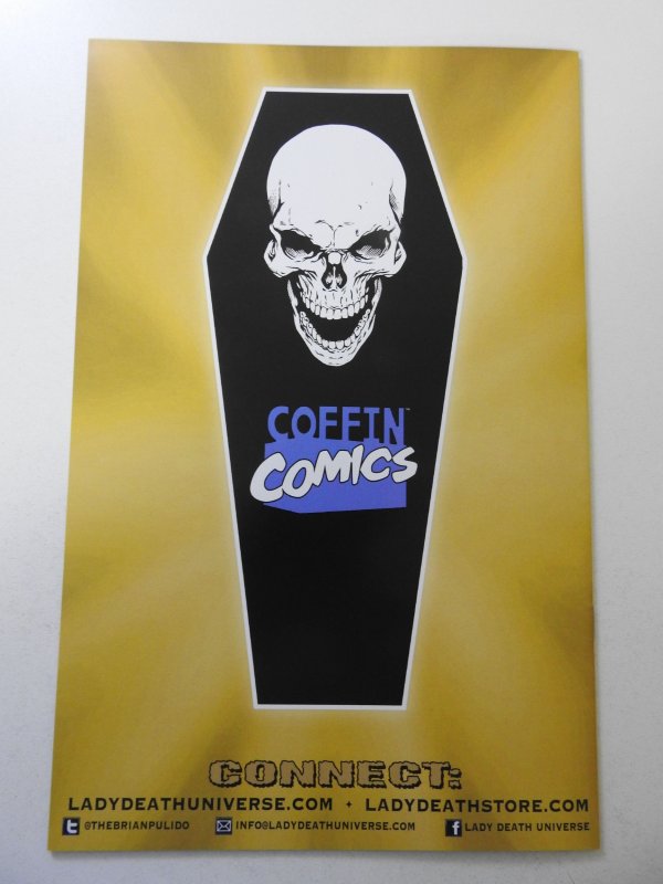 Lady Death Gallery #1 Deathcrawler Gold Edition NM Condition! Signed W/ COA!