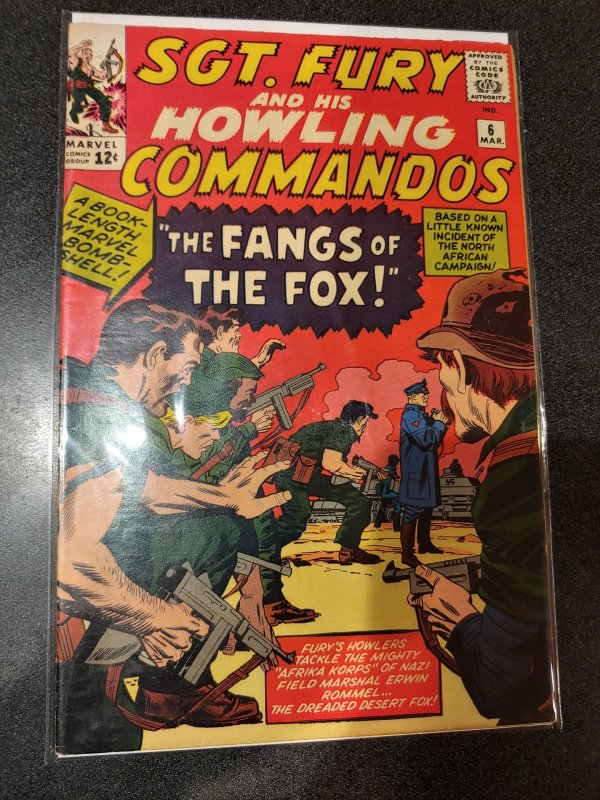 SGT.FURY AND HIS HOWLING COMMANDOS #6 HIGH GRADE