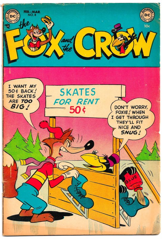 FOX and the CROW #8 (Feb 1953) 36 Pages of Madcap Jim Davis Hijinx!  VG+