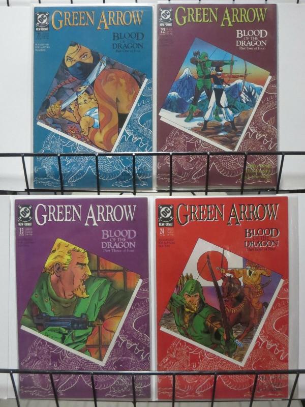 GREEN ARROW 21-24 BLOOD OF THE DRAGON complete SHADO