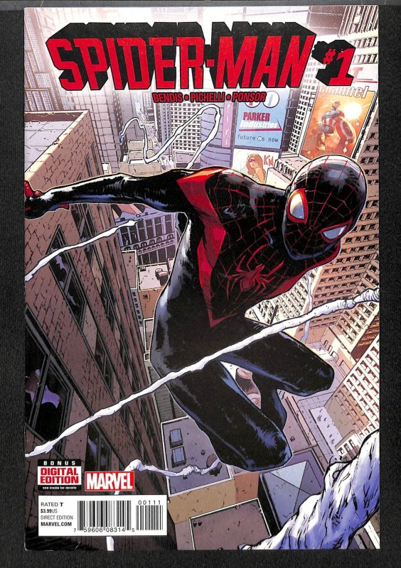 Spider-man (2017) #1 FN+ 6.5 Miles Morales!