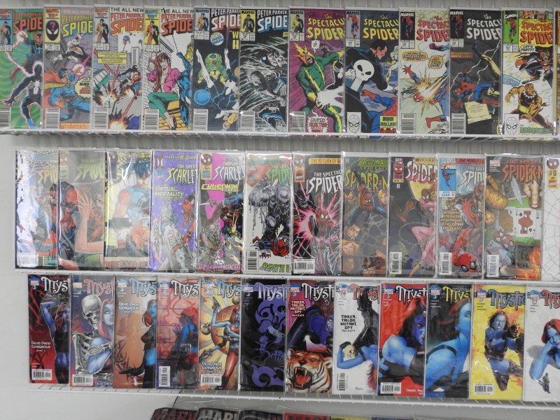 Huge Lot 140+ Comics W/ Spider-Man, Mystique, Marvels+ Avg VF-NM Condition!!