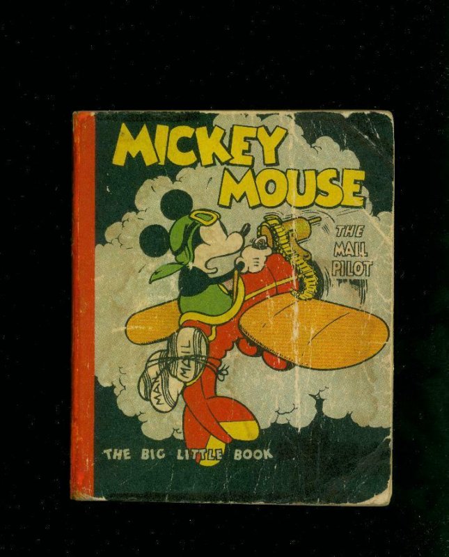 MICKEY MOUSE AND THE MAIL PILOT-BIG LITTLE BOOK-1933- G-