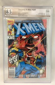 The Uncanny X-Men #287 (1992) PGX 8.5 VF+ Death of 2 & more, Whilce Portacio Sig