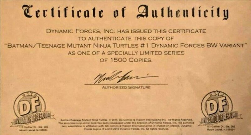 Batman Teenage Mutant Ninja Turtles #1 DF Exclusive Neal Adams Color/Sketch Set