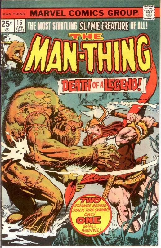 MAN THING (1974) 16 VF-NM April 1975 COMICS BOOK