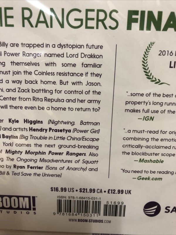 Mighty Morphin Power Rangers Vol.4 (2017) Boom TPB SC Kylie Higgins