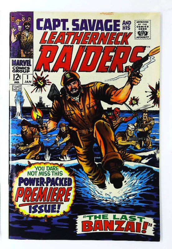 Captain Savage and His Leatherneck Raiders #1, VF- (Actual scan)