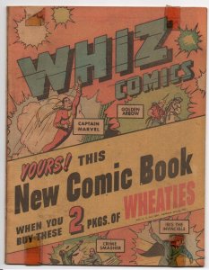 1946 Whiz Comics Miniature Wheaties Edition #nn (#1) Captain Marvel! Ibis! RARE