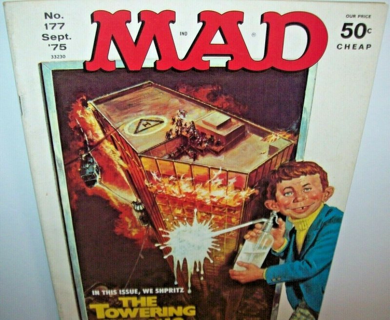 MAD Magazine Towering Inferno Sept 1975 No 177 Chico and the Man Freddie Prince