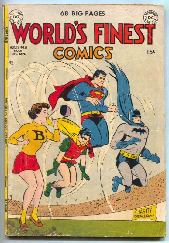 World's Finest Comics #55 1951- Green Arrow- Superman- Batman VG-