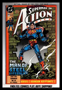 Action Comics #659 (1990) THE MAN OF STEEL! LITERALLY!    / EBI#1