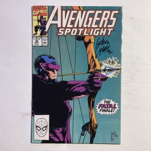 Avengers Spotlight 36 1990 Signed by Steve Lightle  Marvel VF very fine 8.0