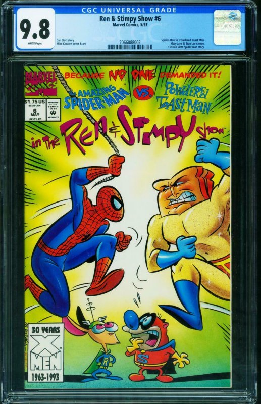 Ren and Stimpy Show #6 CGC 9.8 Spider-man 2066888003