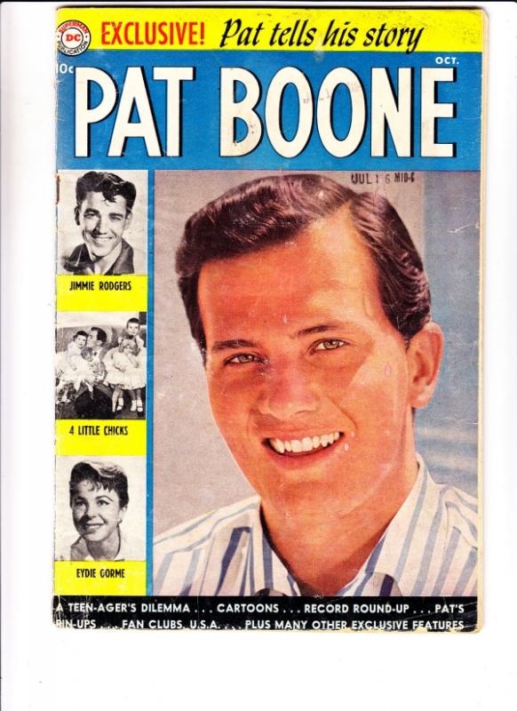 Pat Boone #1 (Oct-59) GD Affordable-Grade Pat Boone