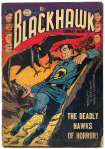 Blackhawk #48 1952- Deadly Hawks of Horror- Golden Age G