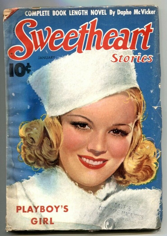 Sweetheart Stories Pulp January 1939- PLAYBOY'S GIRL