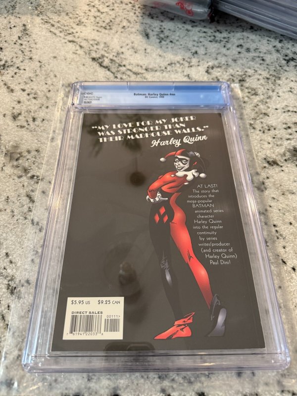Batman Harley Quinn # 1 CGC Graded 9.8 DC Comic Book Alex Ross 1999 JH22