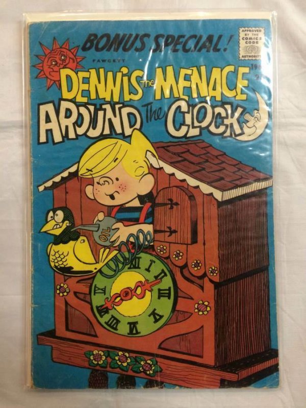 Dennis the Menace - Around the Clock Bonus Special Comic Book Fawcett 1967