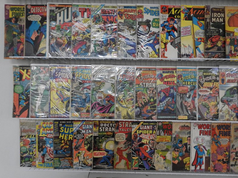 Huge 140+ Silver/Bronze Comics Low Grade Lot!! W/ Spider-Man, Hulk, + MORE