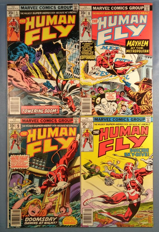 Human Fly Lot #5 #8 #9 #12 Marvel 1978