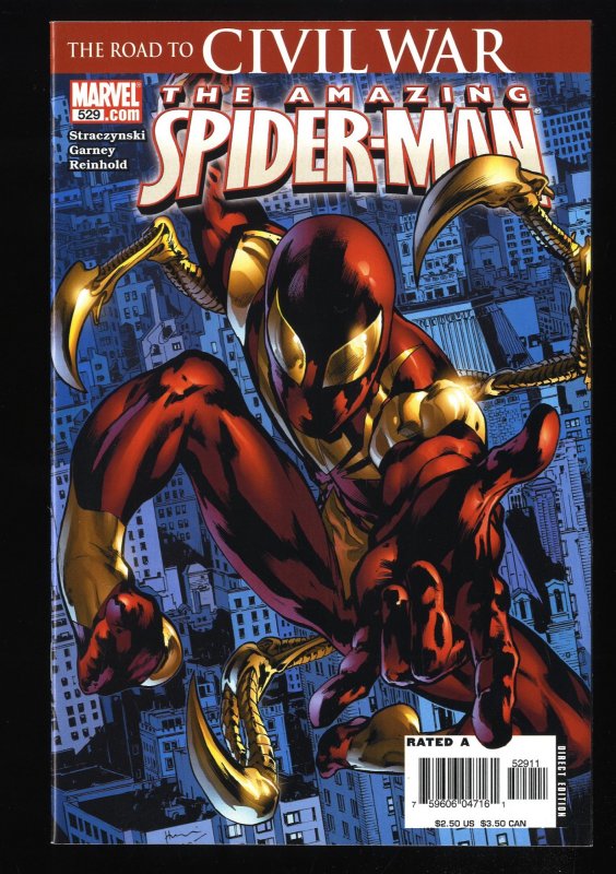 Amazing Spider-Man #529 NM 9.4 1st Iron Spider! Marvel Comics Spiderman