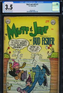MUTT AND JEFF #71 - CGC-3.5, CR-OW - DC - Highest graded!