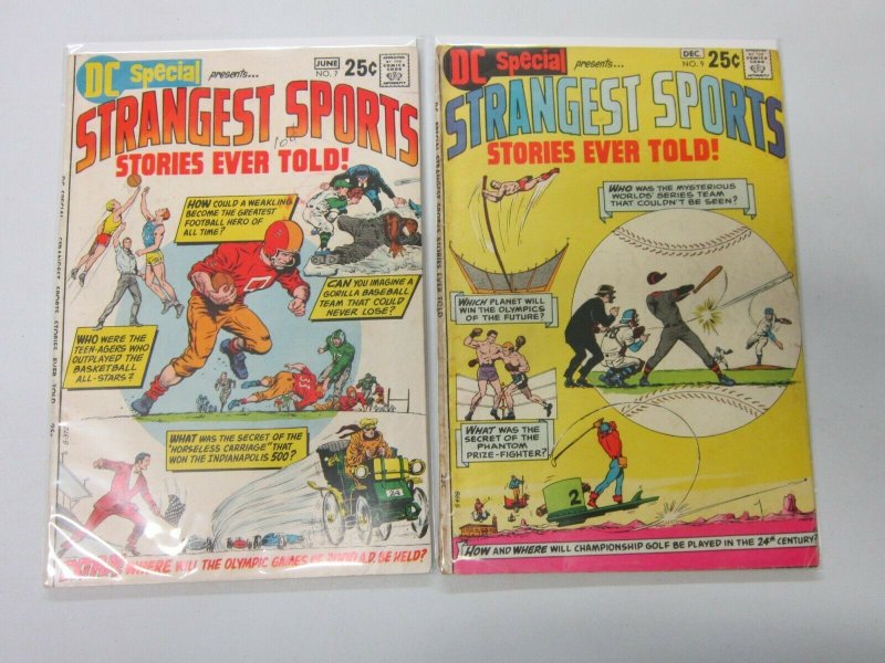 DC Strangest Sports  #7 + #9 both books 4.0 VG (1970)