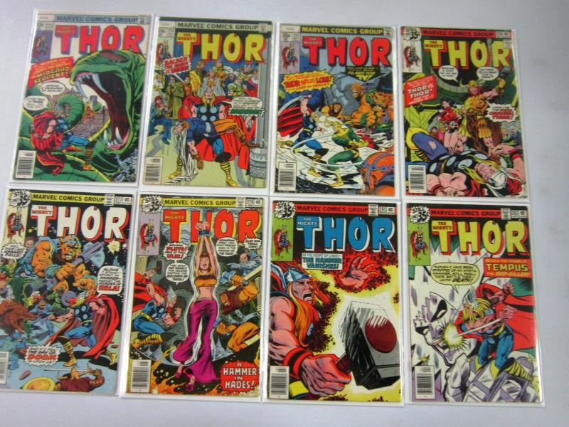 Later Bronze Thor, From:#252-298, 36 Different, Average 6.0/FN (1976-1980)