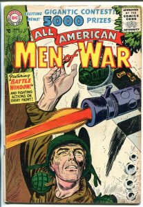 ALL AMERICAN MEN OF WAR  #36 1956-DC-JOE KUBERT-INDIAN STORY-vg minus