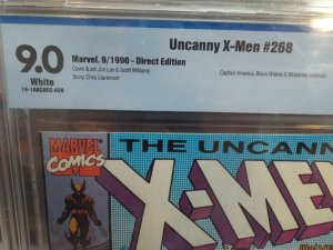 Uncanny X-Men #268 - CBCS 9.0 - VF/NM - White Pages - Classic Team Up