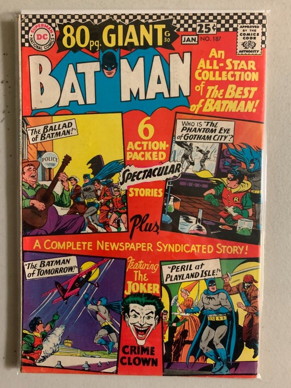 Batman #187 80-page giants, reprints 5.0 (1966)