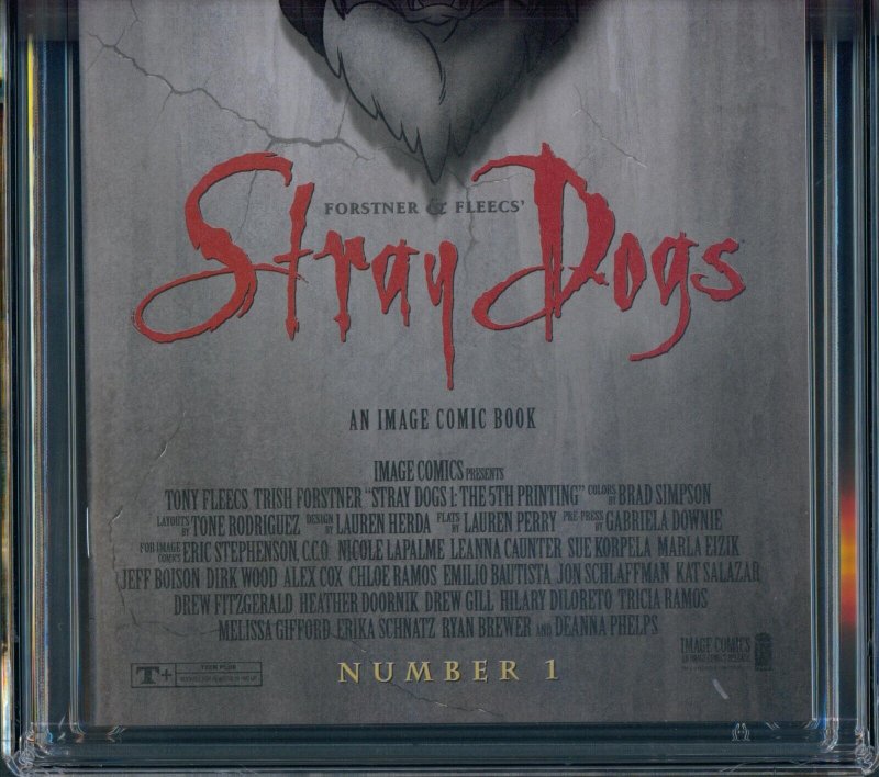 Stray Dogs #1 CGC 9.8 5th Print Bram Stoker’s Dracula Movie Homage Image 2021