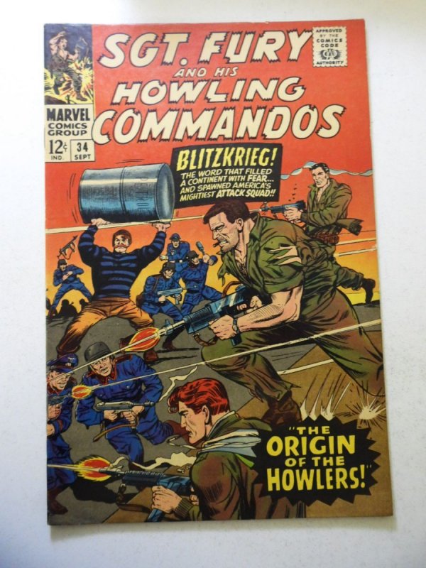 Sgt. Fury #34 (1966) FN Condition