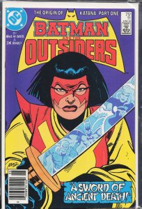 Batman and the Outsiders #11 (1984) Katana