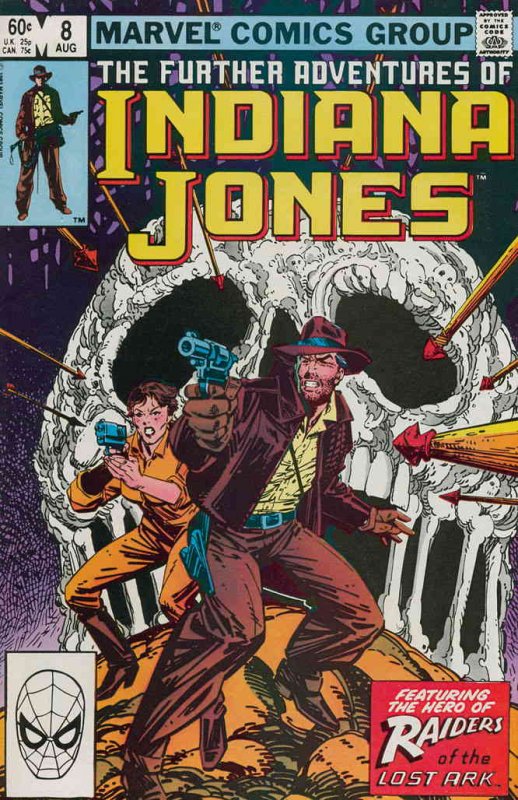 Further Adventures of Indiana Jones, The #8 FN ; Marvel | Howard Chaykin Skull