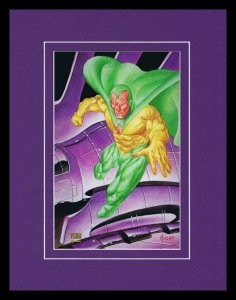 Avengers Vision 1993 Framed 11x14 Marvel Masterpieces Poster Display